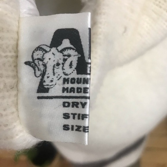 ALIS Vintage Iceland 100% Wool Maxi Skirt Cream Black Women's Size Medium - Picture 9 of 13